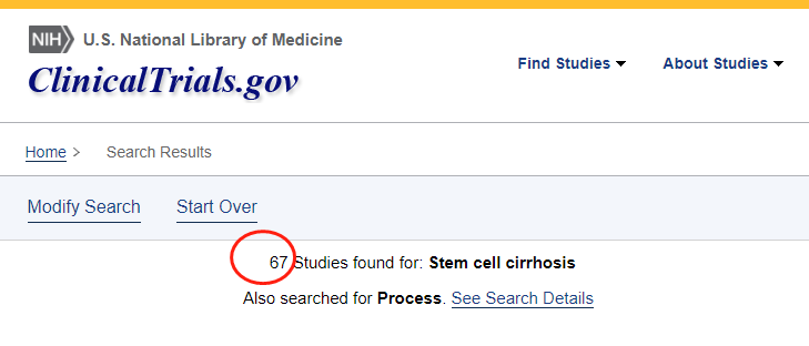 全球干細(xì)胞治療肝硬化的臨床試驗(yàn)數(shù)量 全球干細(xì)胞治療肝硬化的臨床試驗(yàn)數(shù)量