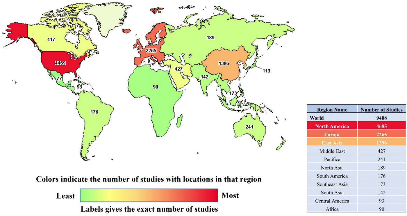 圖2：截至2022年，在ClinicalTrials.gov上注冊的干細胞治療 (SCT) 臨床試驗數量。