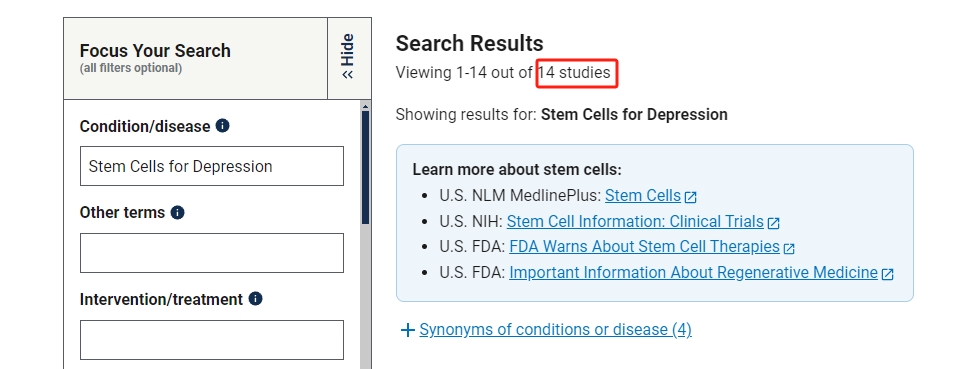 干細胞治療抑郁癥的臨床研究進展 干細胞治療抑郁癥的臨床研究進展