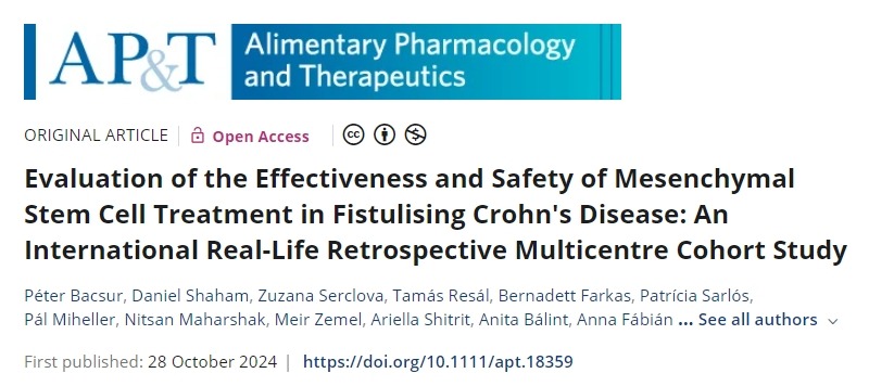 國際真實案例:評估間充質干細胞治療瘺性克羅恩病的有效性和安全性 國際真實案例:評估間充質干細胞治療瘺性克羅恩病的有效性和安全性