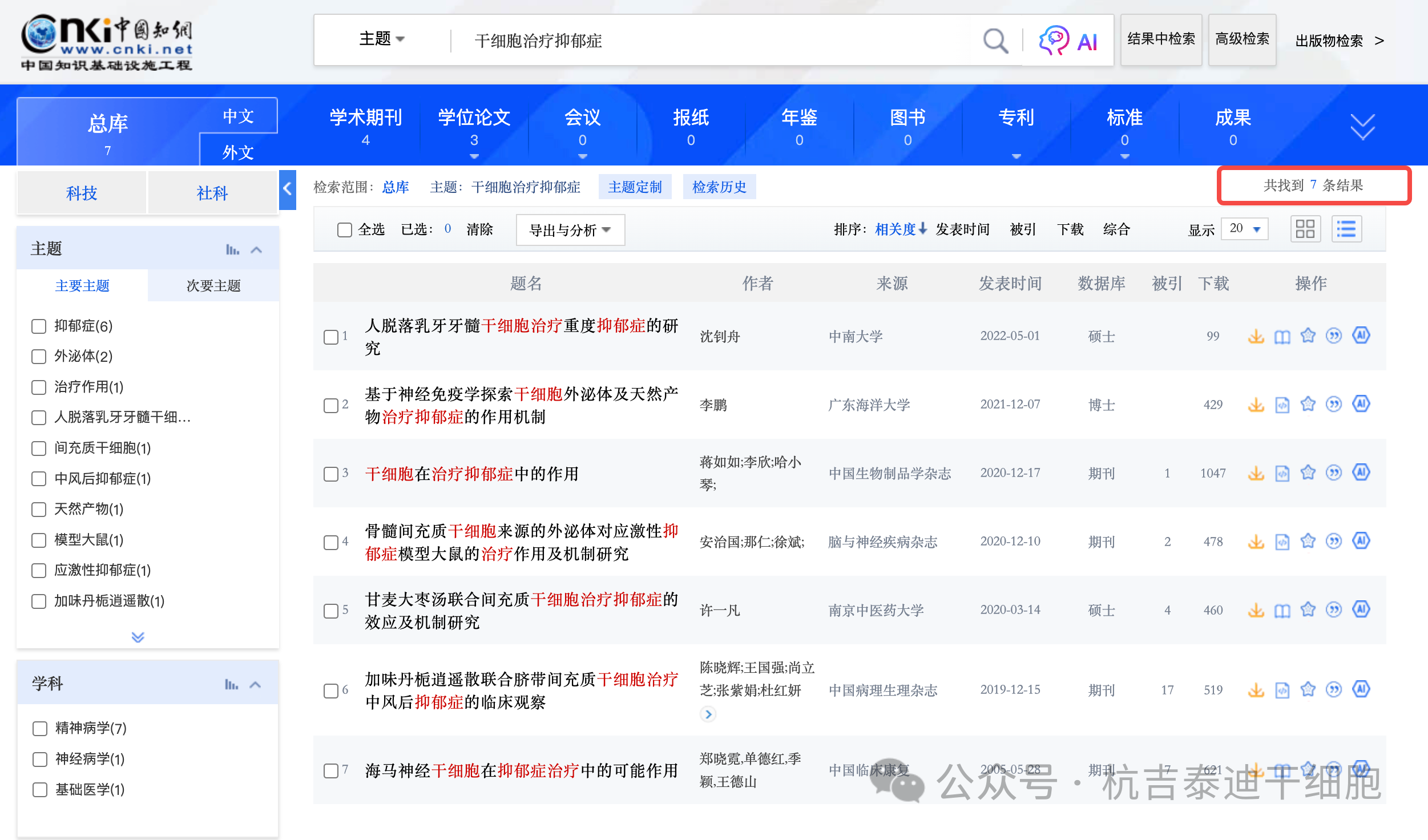 干細(xì)胞治療抑郁癥 干細(xì)胞治療抑郁癥