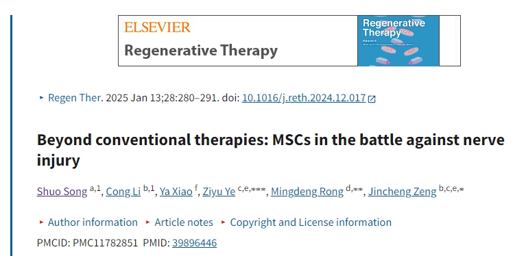 超越傳統(tǒng)療法：間充質(zhì)干細胞對抗神經(jīng)損傷