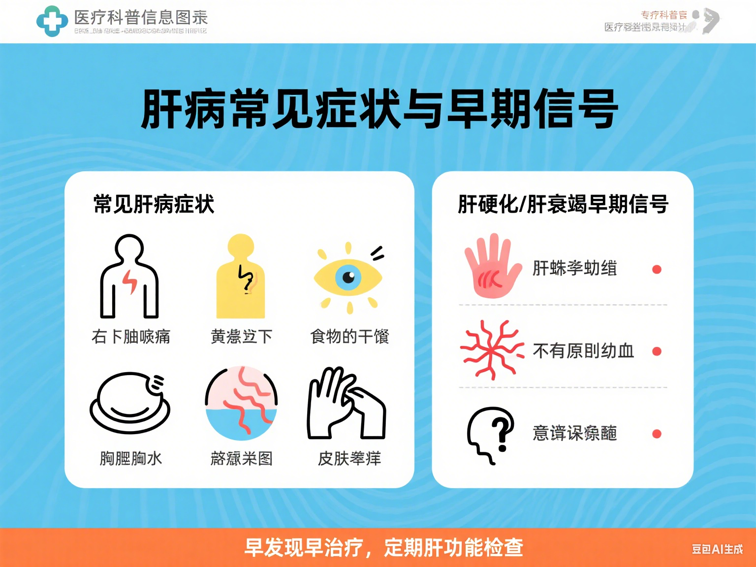 肝病有哪些常見癥狀?肝硬化、肝衰竭的早期信號別忽視! 肝病有哪些常見癥狀?肝硬化、肝衰竭的早期信號別忽視!