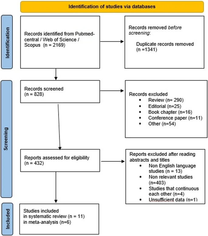 圖1:PRISMA流程圖——納入和排除標準的研究選擇。 圖1:PRISMA流程圖——納入和排除標準的研究選擇。