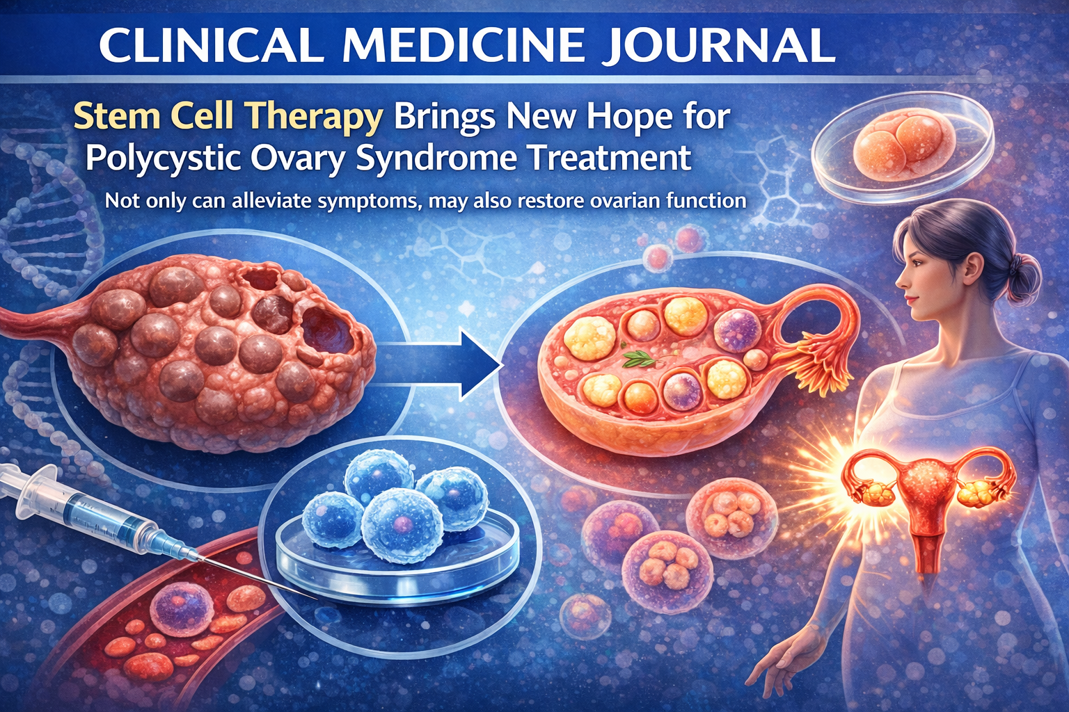 干細胞治療為多囊卵巢綜合征帶來新希望：不僅能緩解癥狀，還能恢復卵巢功能
